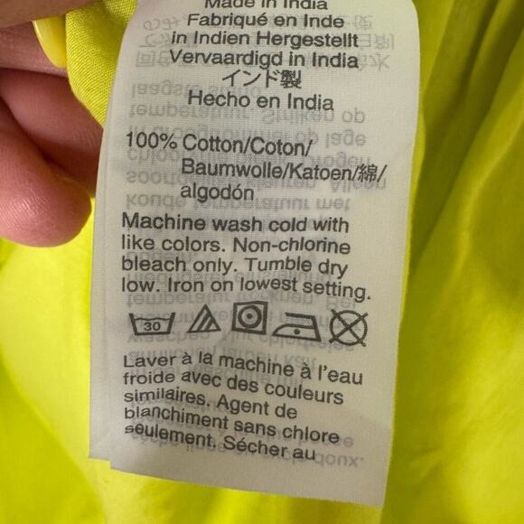 NWT J.Crew Bright Yellow Cotton Blouse Size Small - Picture 4 of 4
